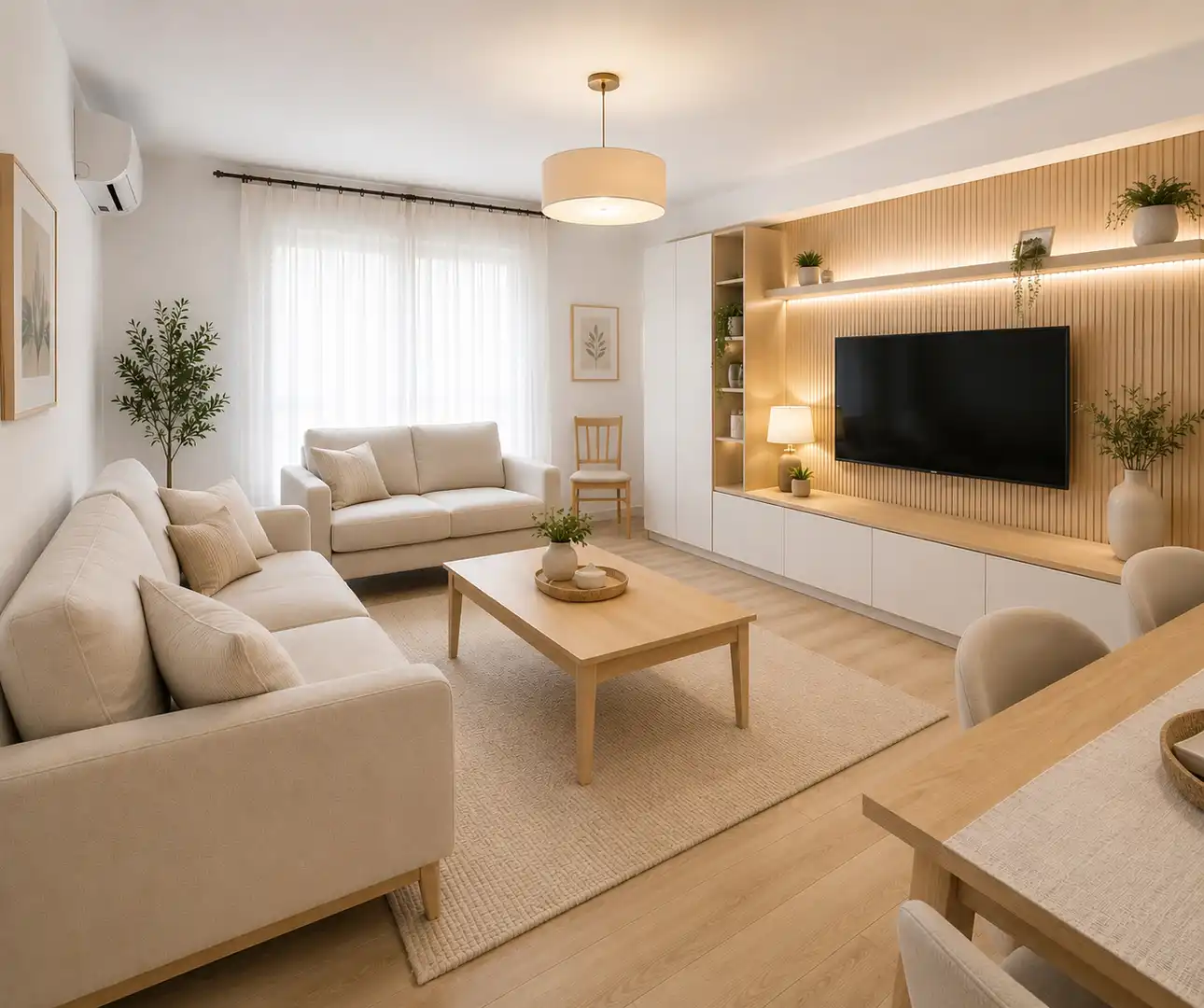 Sala de estar de Piso en venta en Navalmoral de la Mata con Aire acondicionado, Calefacción y Terraza