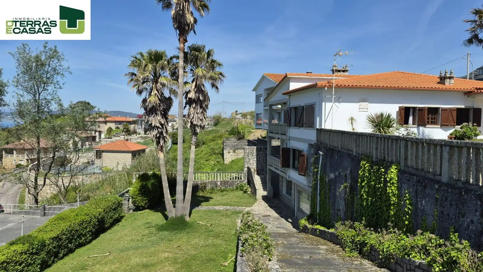 Außenansicht von Haus oder Chalet zur Miete in Sanxenxo mit Klimaanlage, Privatgarten und Parkett
