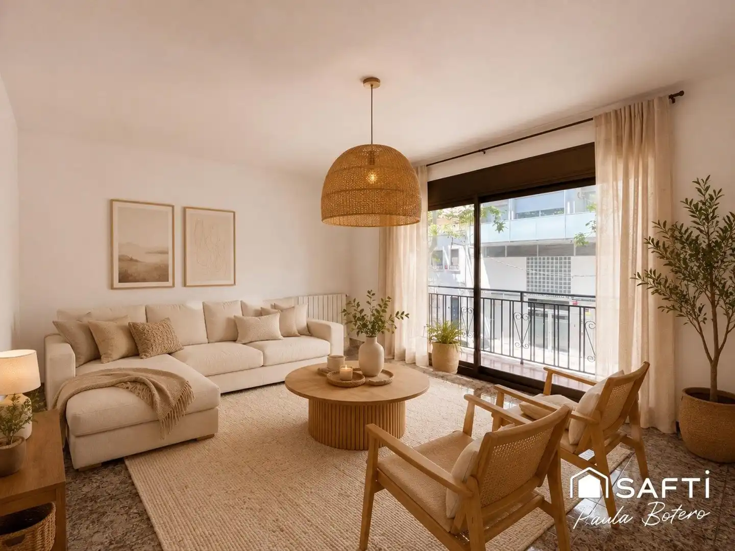 Sala d'estar de Casa adosada en venda en Vilanova i la Geltrú amb Aire condicionat, Calefacció i Terrassa