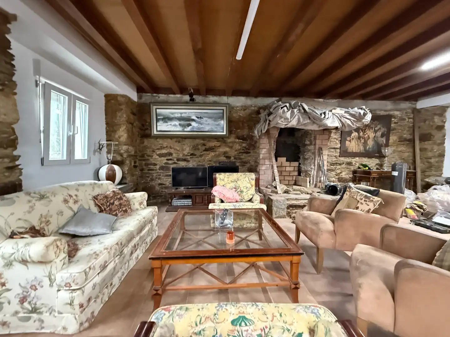 Sala d'estar de Finca rústica en venda en Vilalba amb Calefacció, Jardí privat i Terrassa