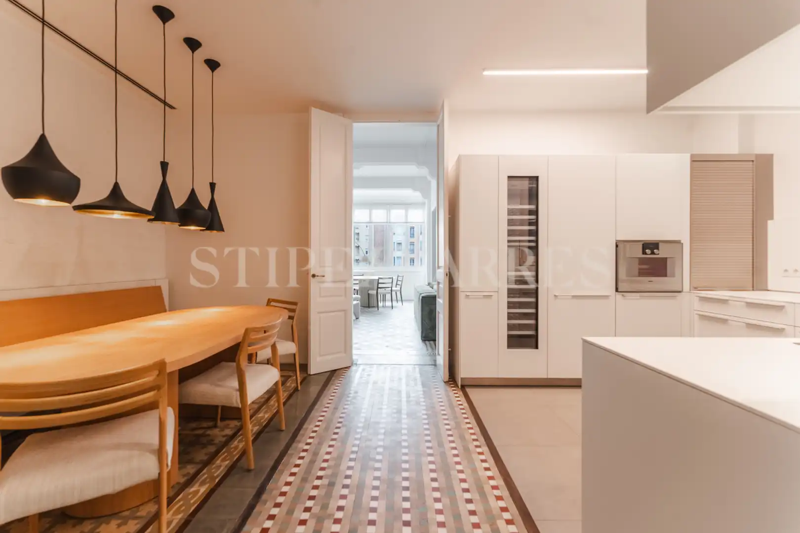 Cocina de Piso de alquiler en Barcelona con Aire acondicionado, Calefacción y Amueblado