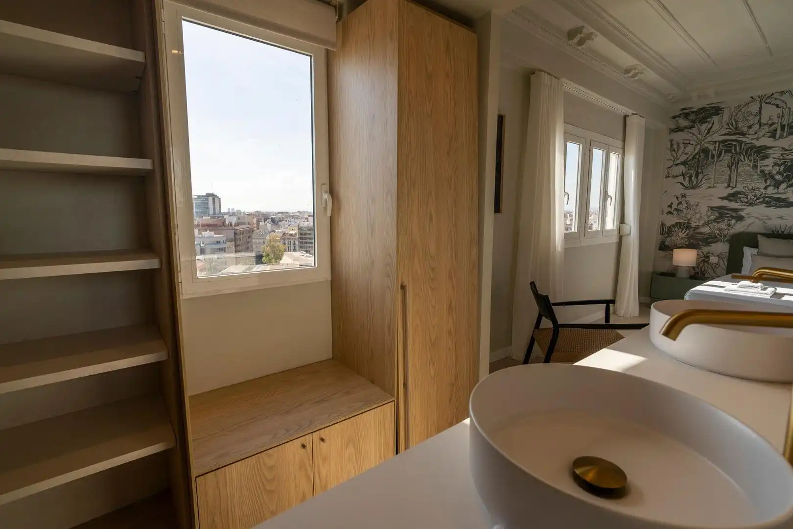 Bedroom of Attic for rent in Valencia  with Air Conditioner, Heating and Terrace