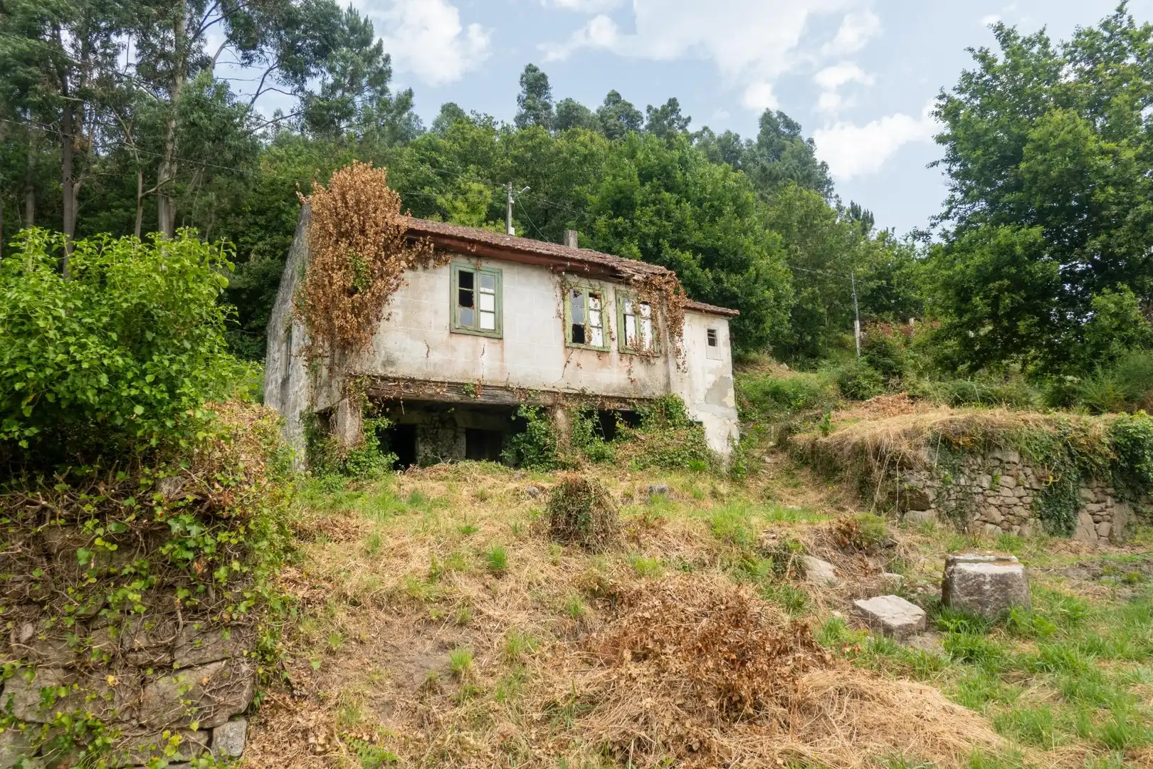 Vista exterior de Finca rústica en venda en Arbo amb Jardí privat