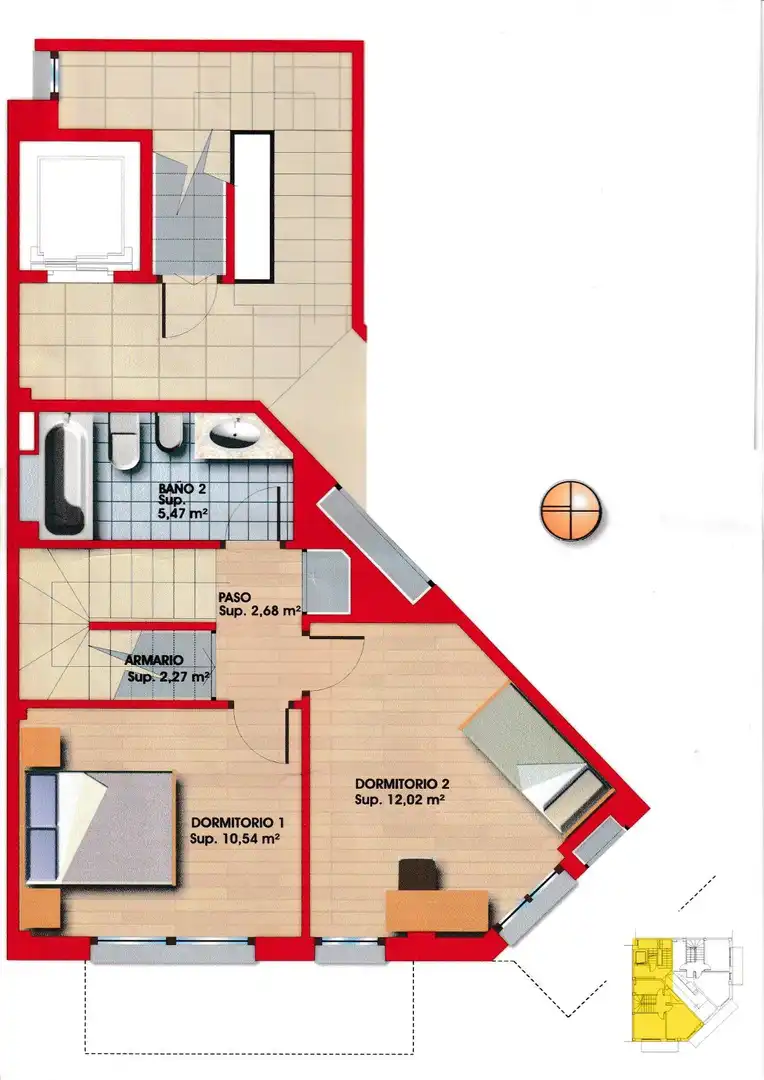 Maisonette zum Verkauf in L'Hospitalet de Llobregat mit Klimaanlage, Heizung und Parkett