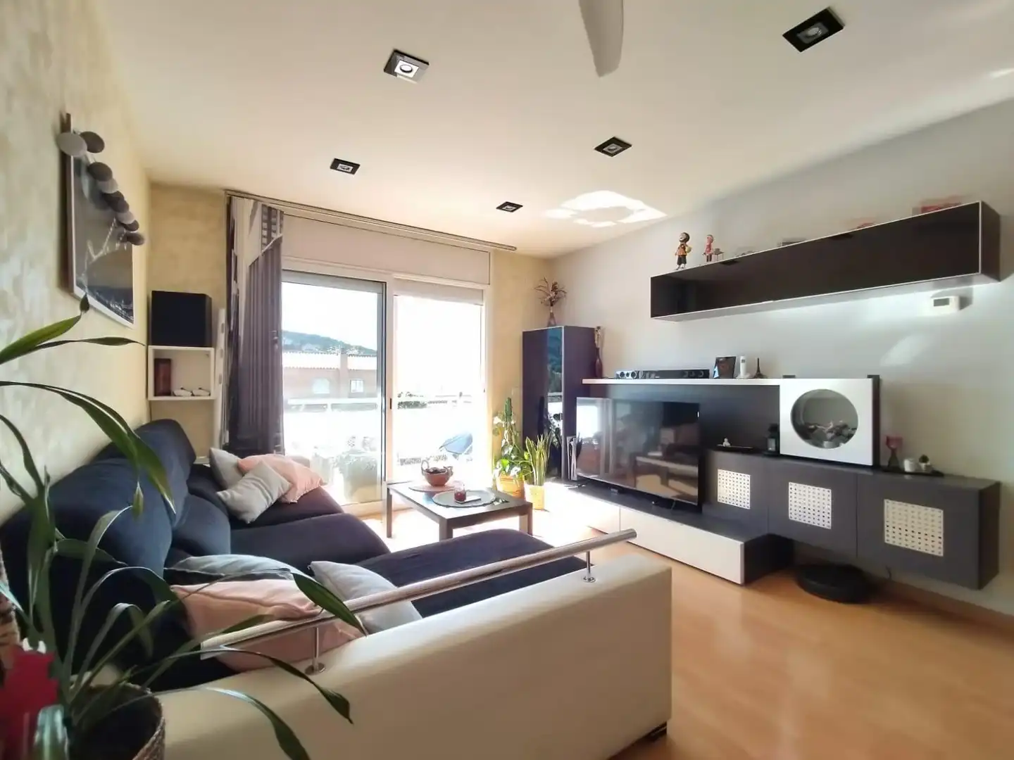 Wohnzimmer von Wohnung zum Verkauf in Sant Martí Sarroca mit Heizung, Privatgarten und Terrasse