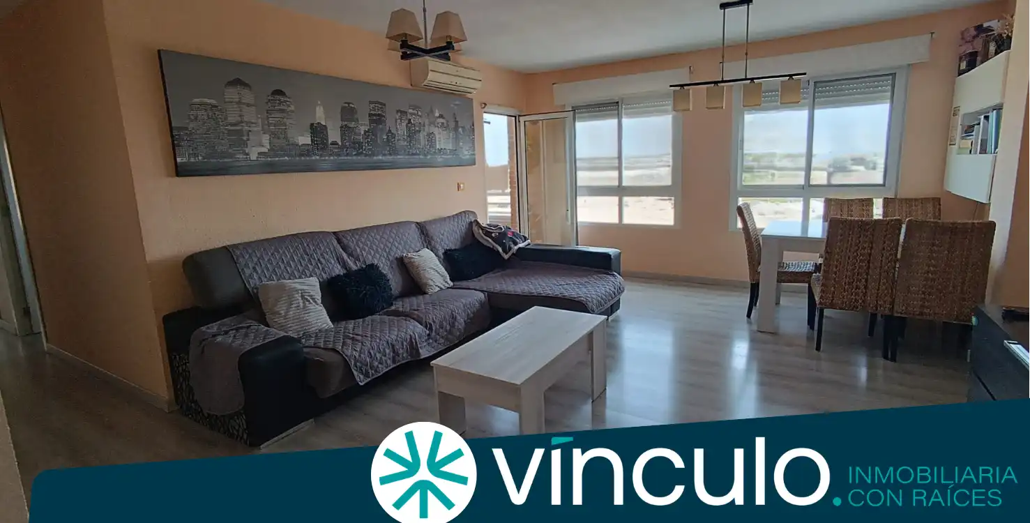 Living room of Flat for sale in San Vicente del Raspeig / Sant Vicent del Raspeig  with Air Conditioner, Parquet flooring and Furnished