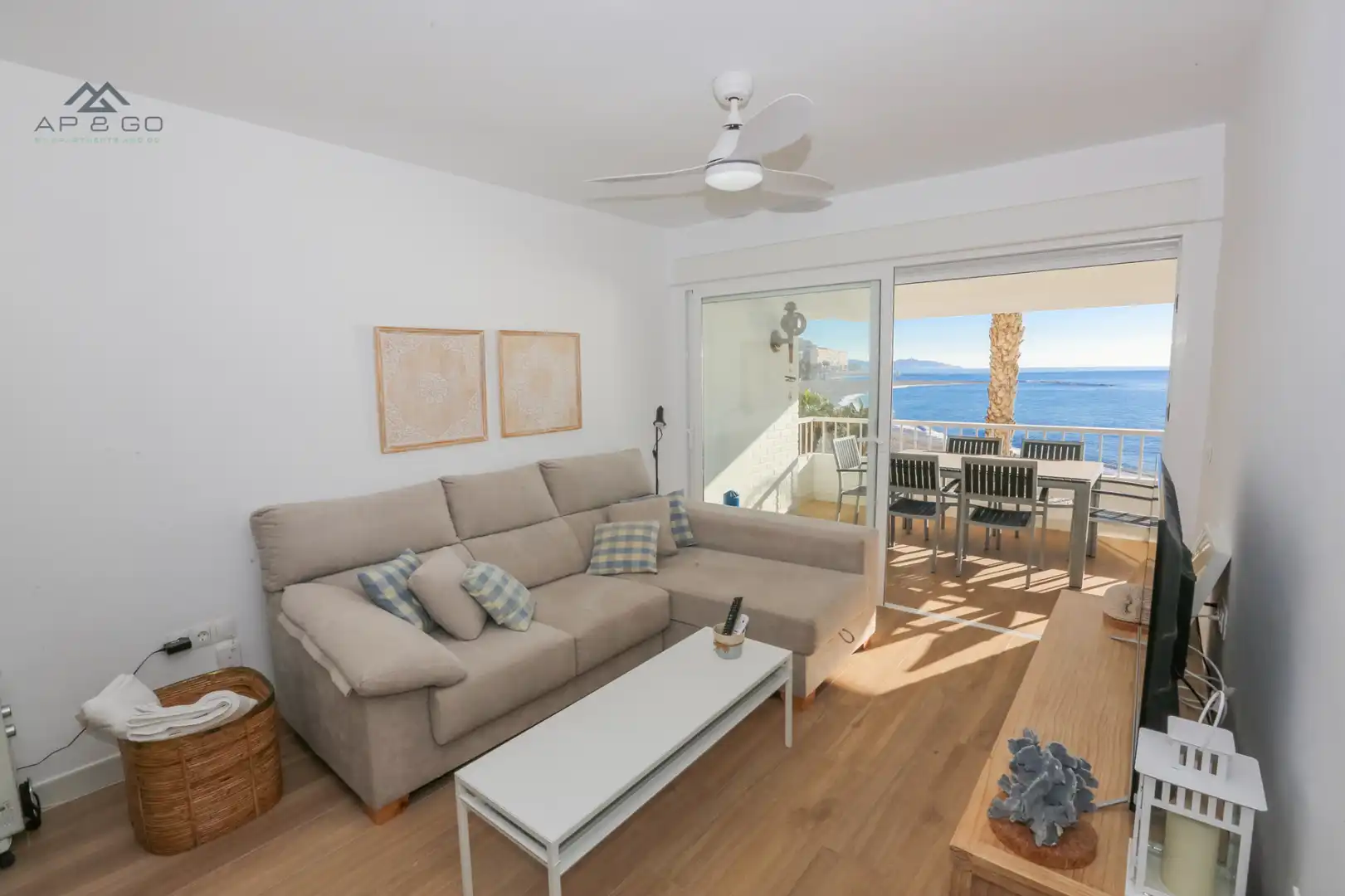 Wohnzimmer von Wohnung zur Miete in Almuñécar mit Heizung, Terrasse und Möbliert