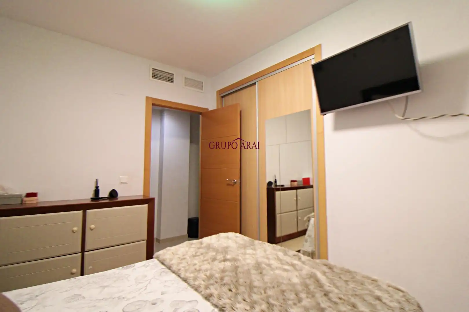 Schlafzimmer von Wohnung zum Verkauf in San Vicente del Raspeig / Sant Vicent del Raspeig mit Klimaanlage und Abstellraum