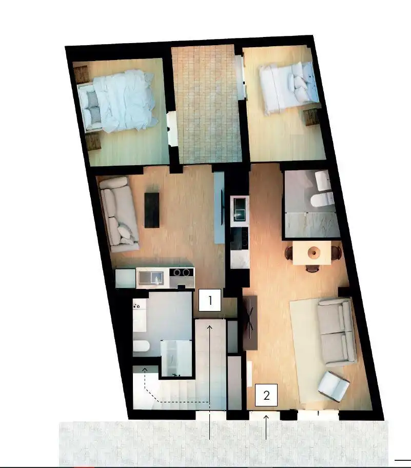 Schlafzimmer von Wohnung zum Verkauf in Chipiona