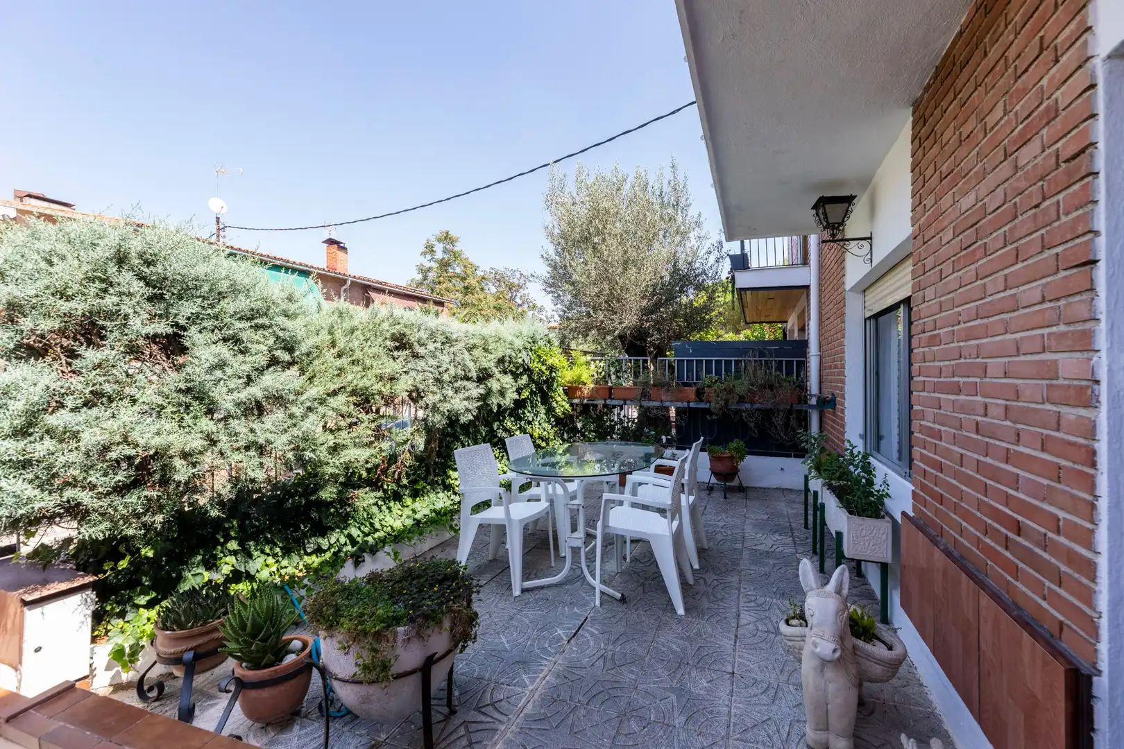 Terraza de Casa adosada en venta en Madrid con Calefacción, Jardín privado y Trastero