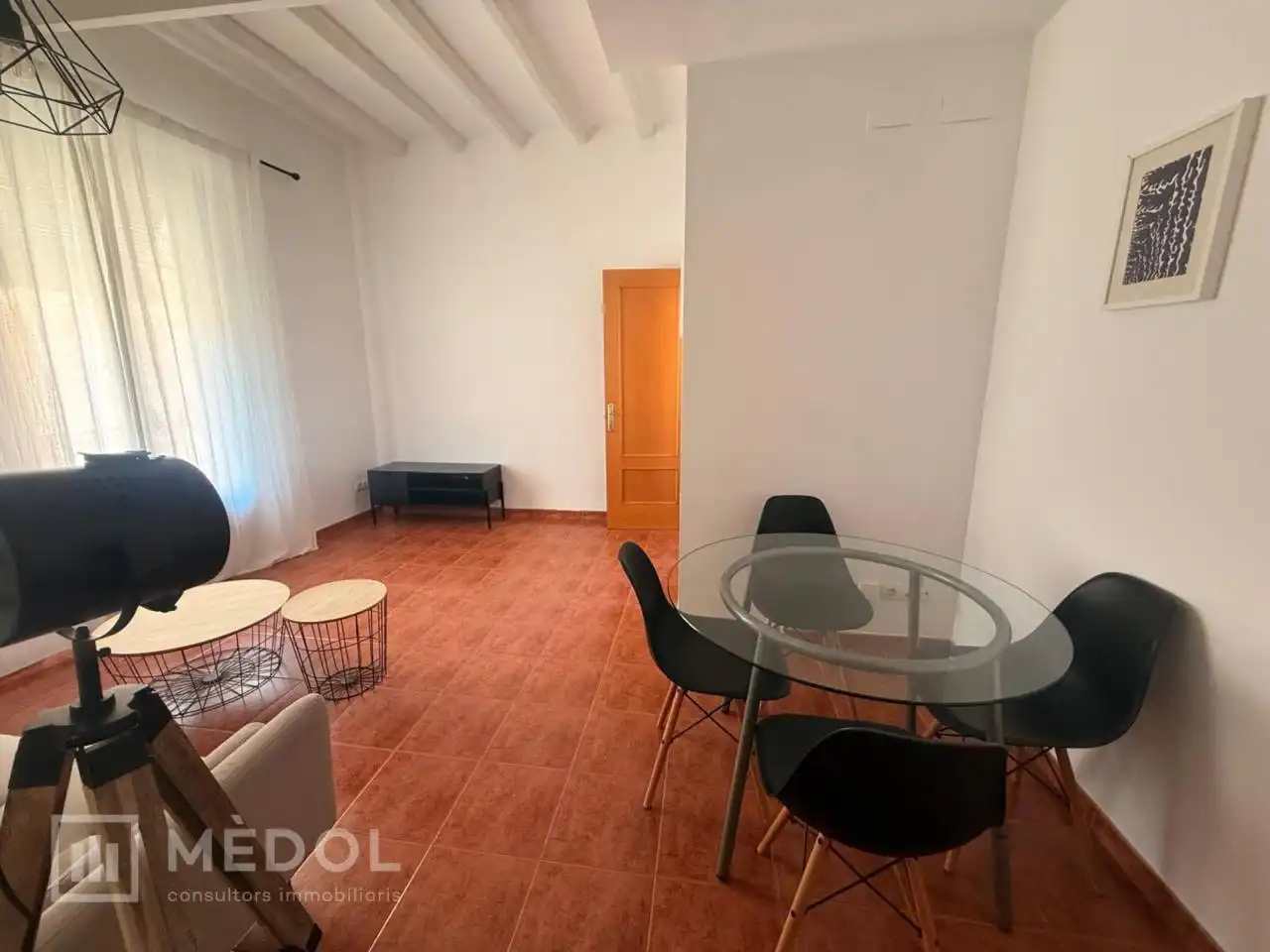 Sala de estar de Piso de alquiler en Tarragona con Aire acondicionado, Parquet y Amueblado
