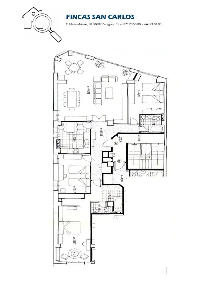 Flat for sale in Zaragoza  with Air Conditioner, Heating and Parquet flooring