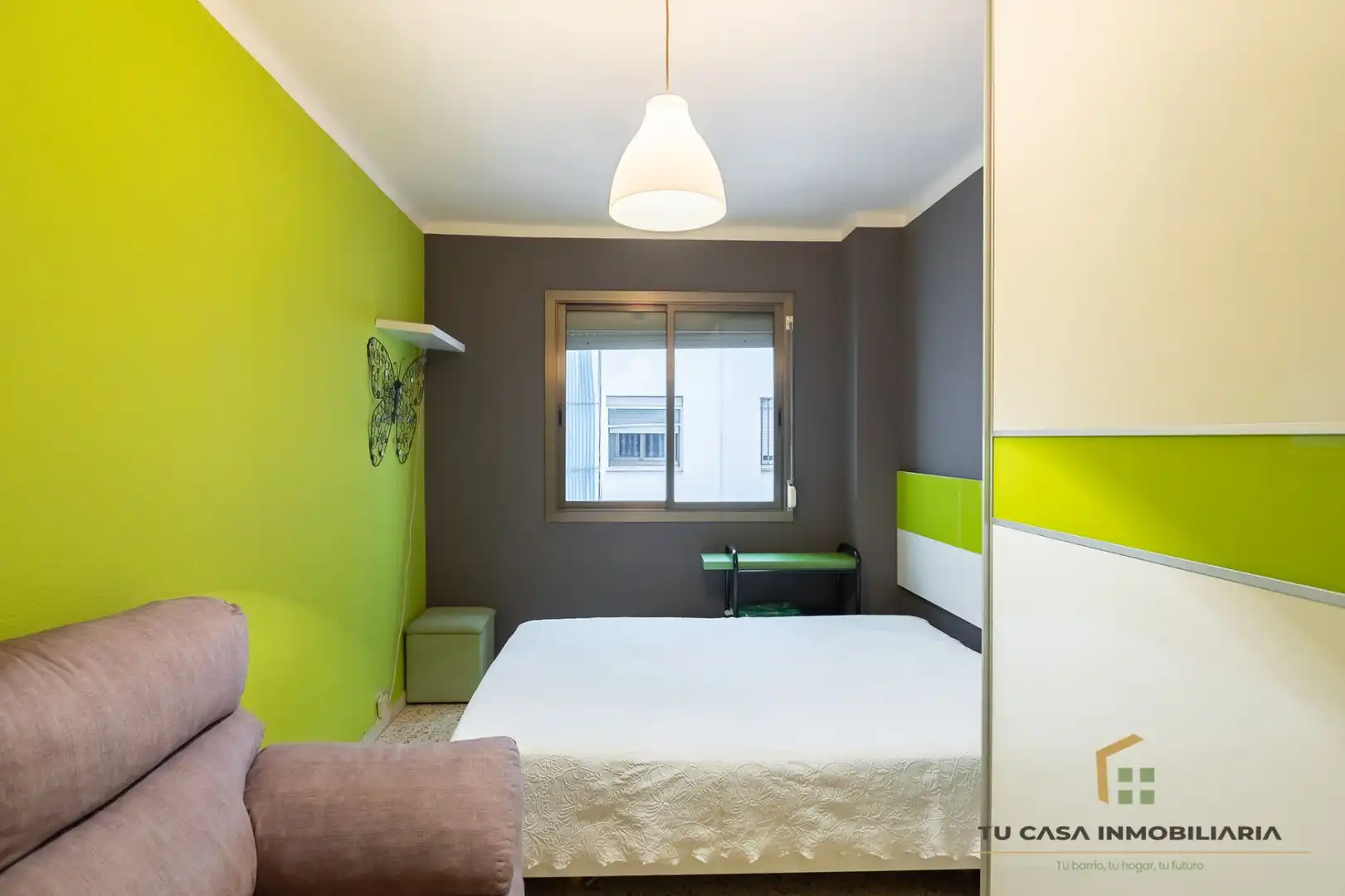 Schlafzimmer von Wohnung zum Verkauf in Badalona mit Klimaanlage, Heizung und Möbliert