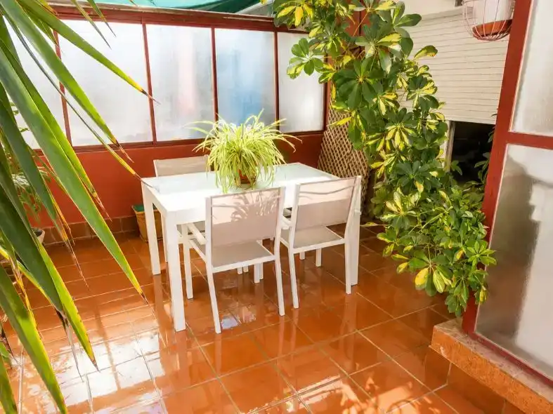 Terrace of Flat for sale in Badalona  with Air Conditioner