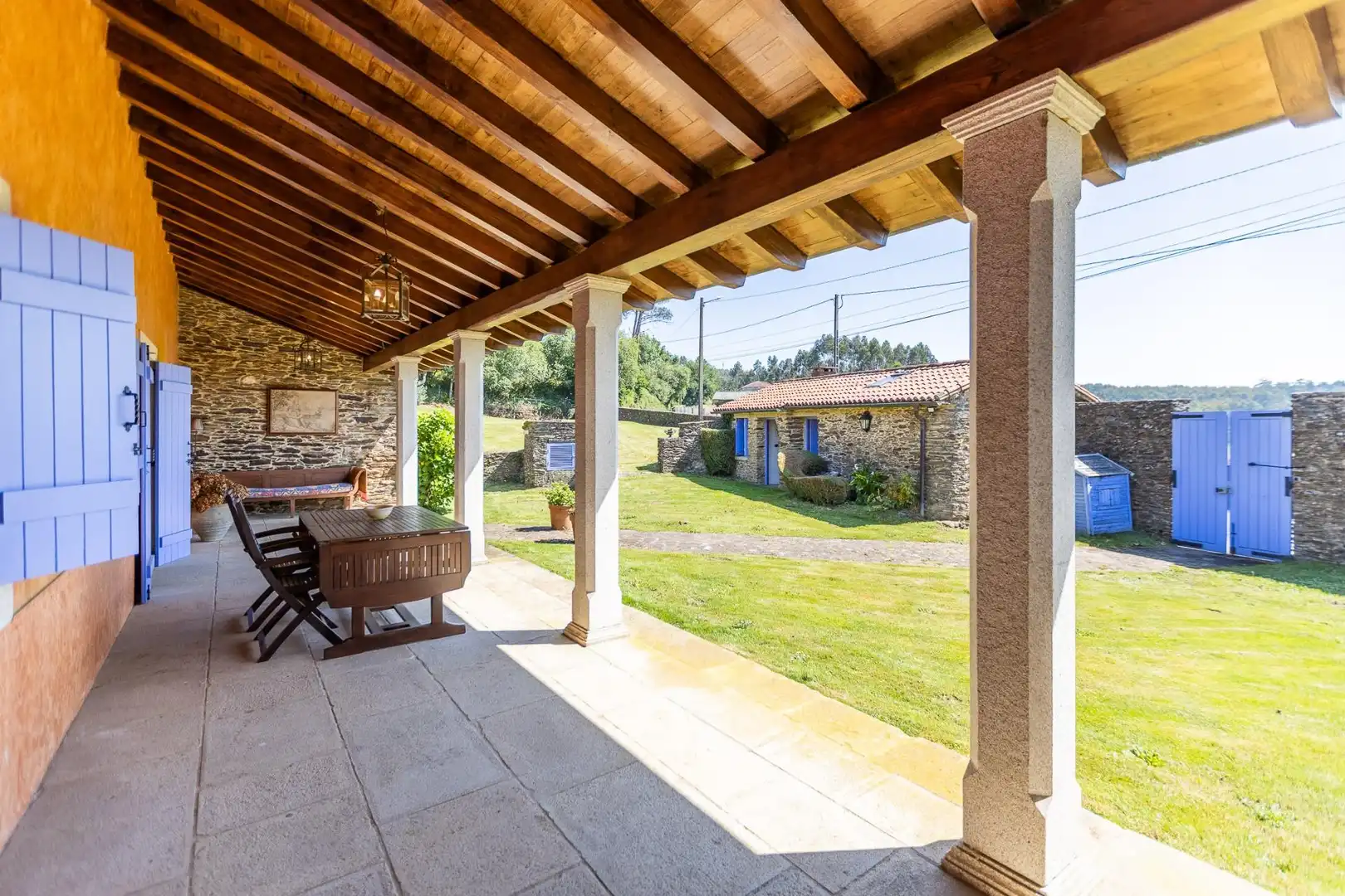 Terraza de Casa o chalet en venta en O Pino  con Calefacción, Jardín privado y Terraza