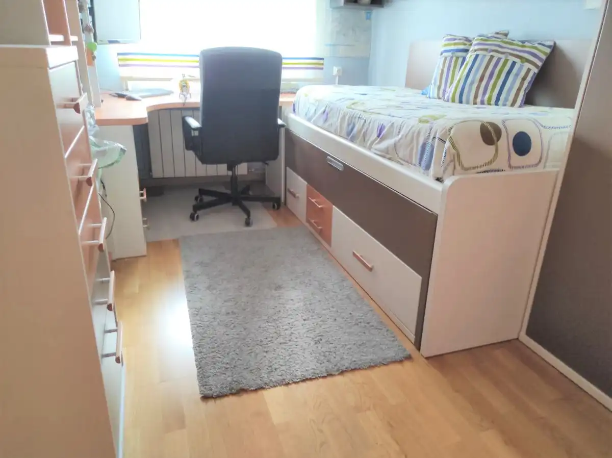 Schlafzimmer von Wohnung zur Miete in Albacete mit Klimaanlage, Heizung und Parkett