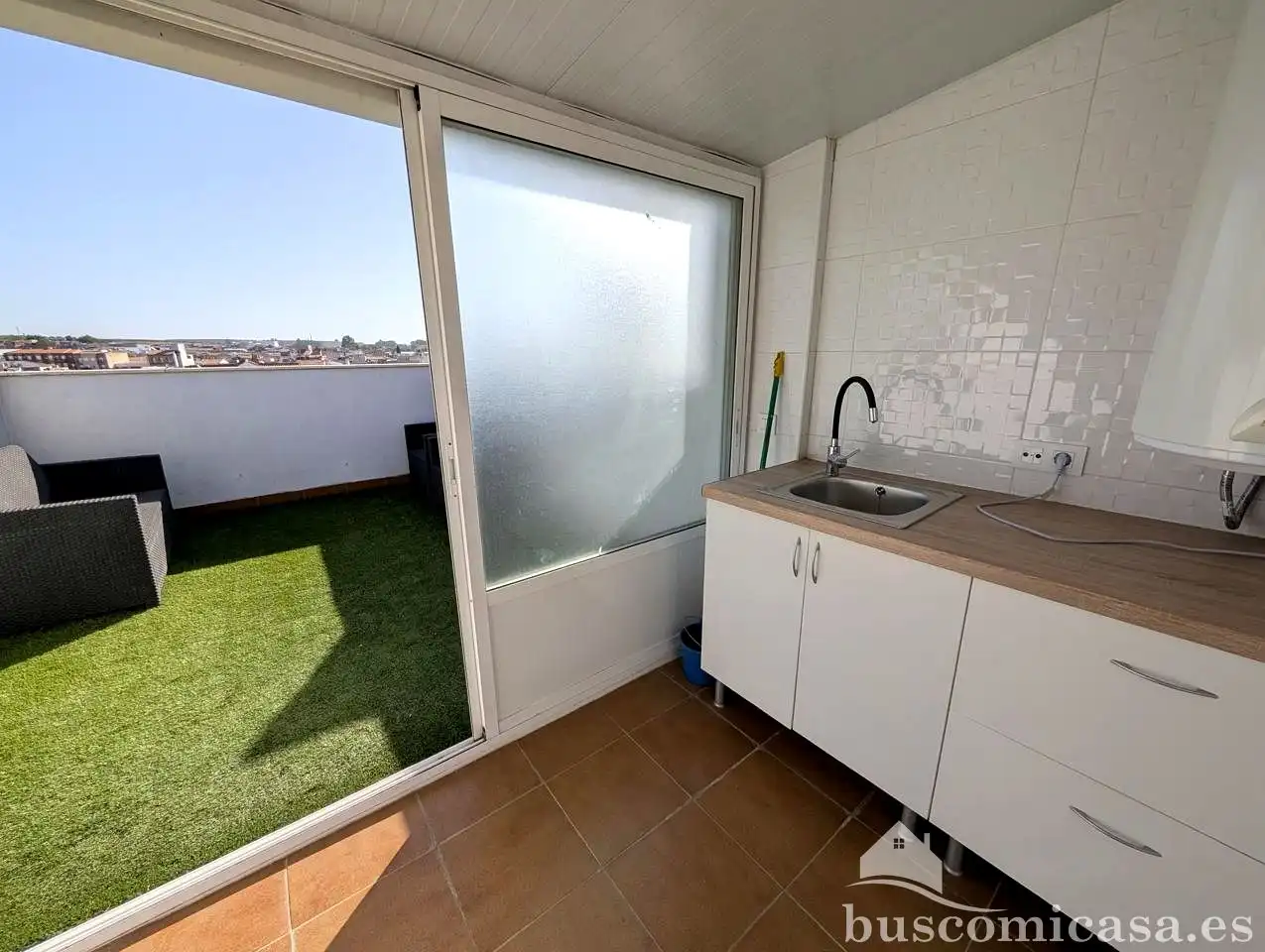 Terraza de Piso de alquiler en Linares con Aire acondicionado, Terraza y Amueblado