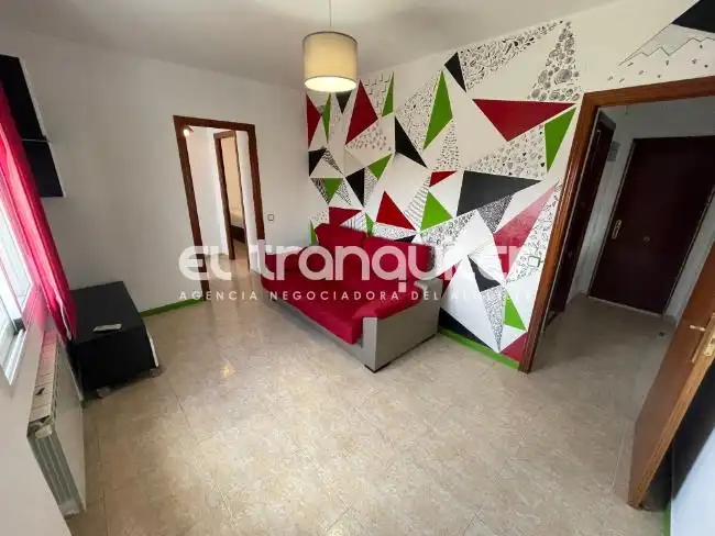 Sala d'estar de Àtic de lloguer en Madrid amb Aire condicionat, Terrassa i Moblat