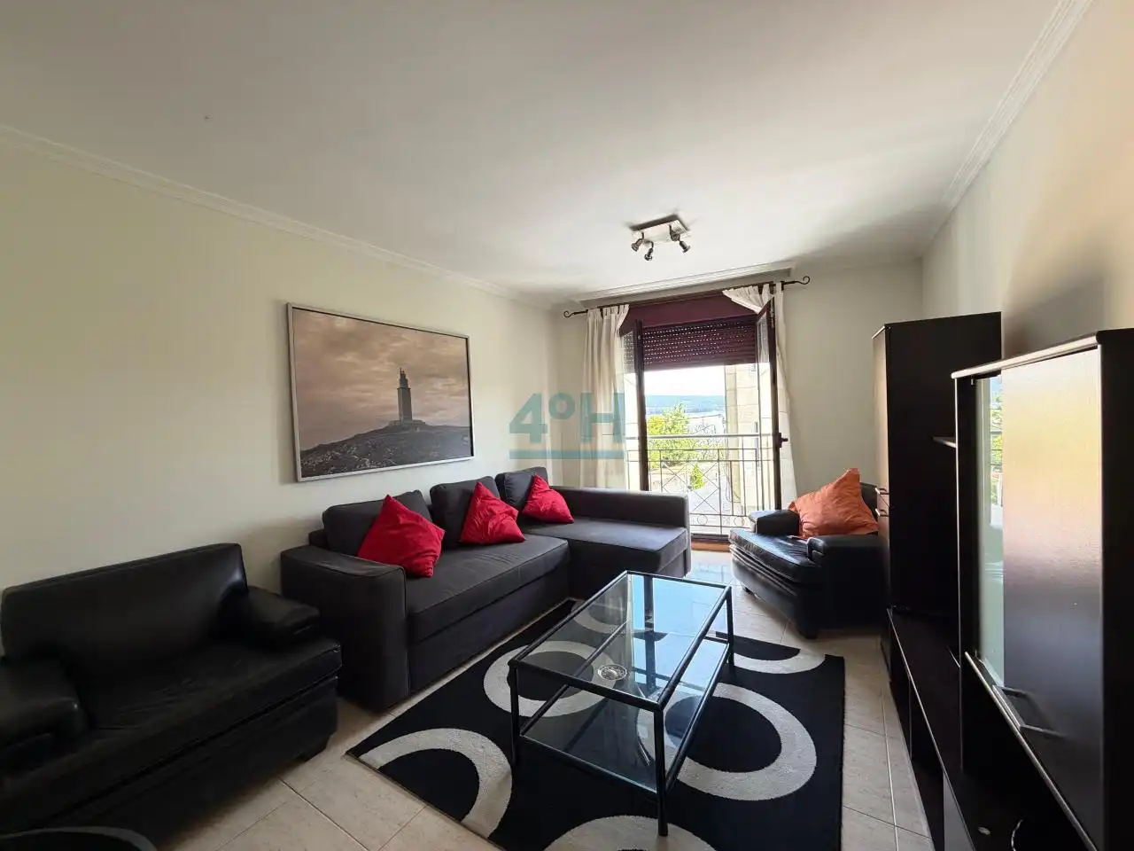 Sala de estar de Apartamento en venta en O Grove   con Calefacción, Terraza y Amueblado