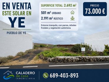 Terreno rústico en venta en Calle el Tefio 46