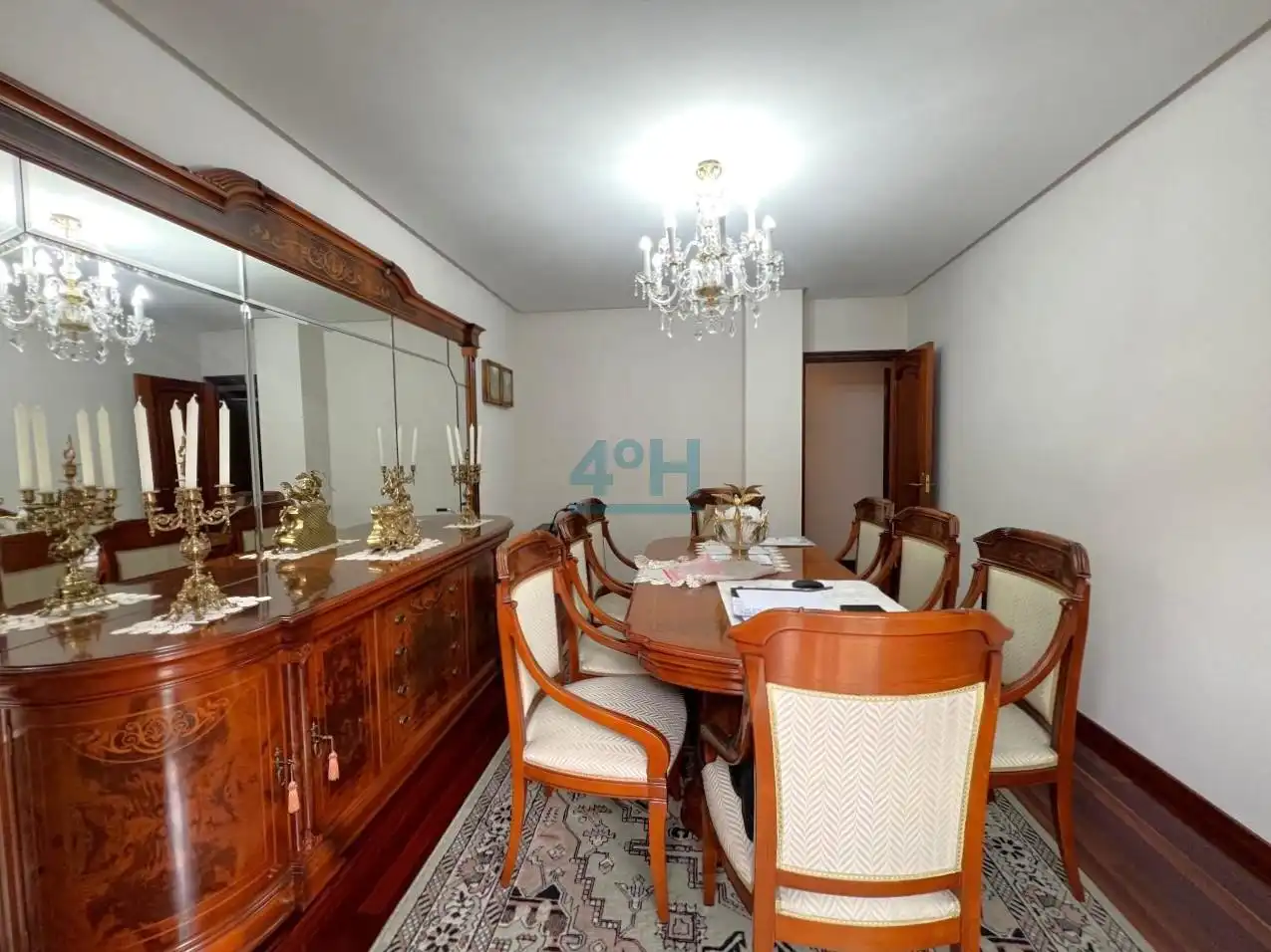 Dining room of Flat for sale in Ourense Capital   with Heating, Parquet flooring and Storage room