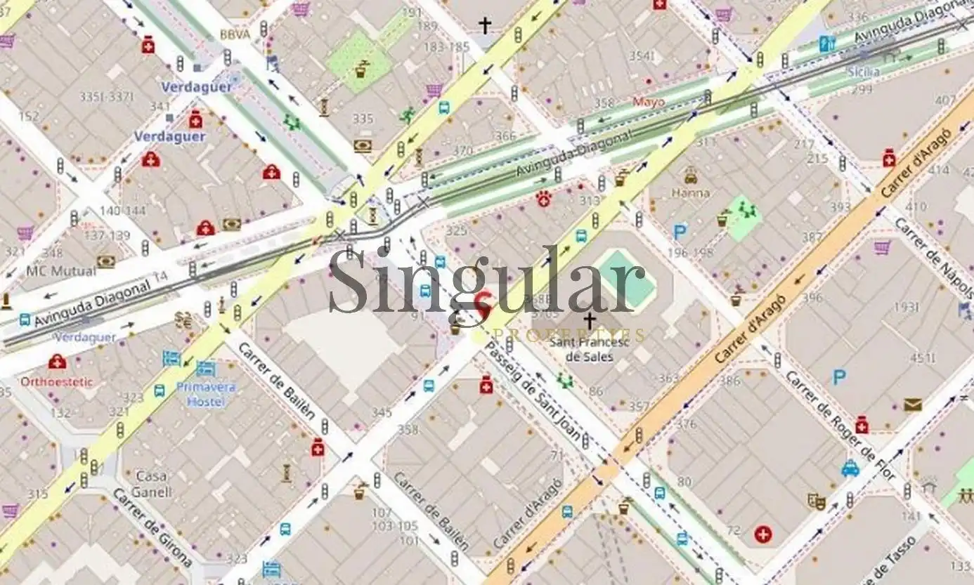 Exterior view of Buildings for sale in Barcelona