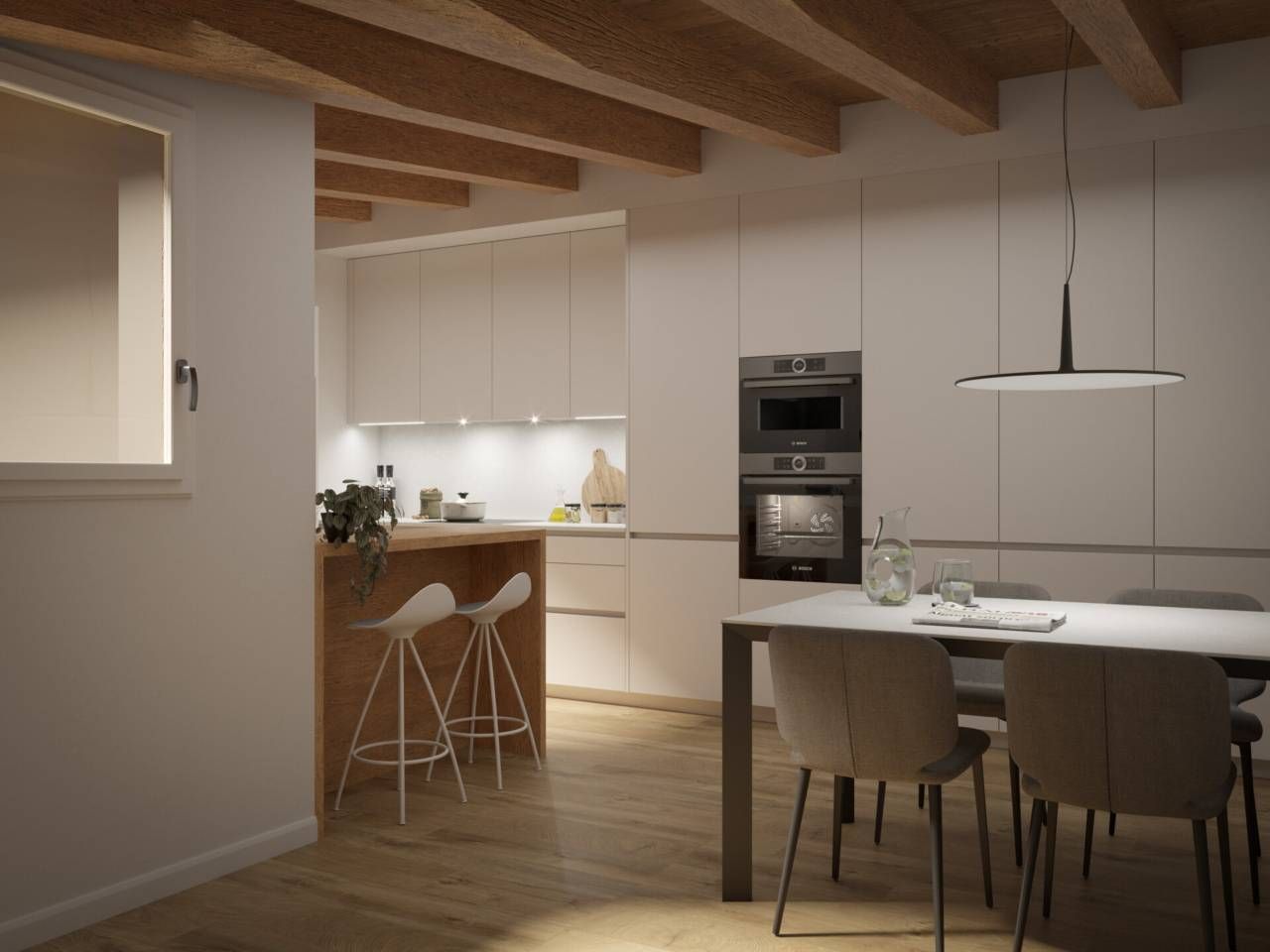 Kitchen of Duplex for sale in Vic  with Air Conditioner, Heating and Terrace