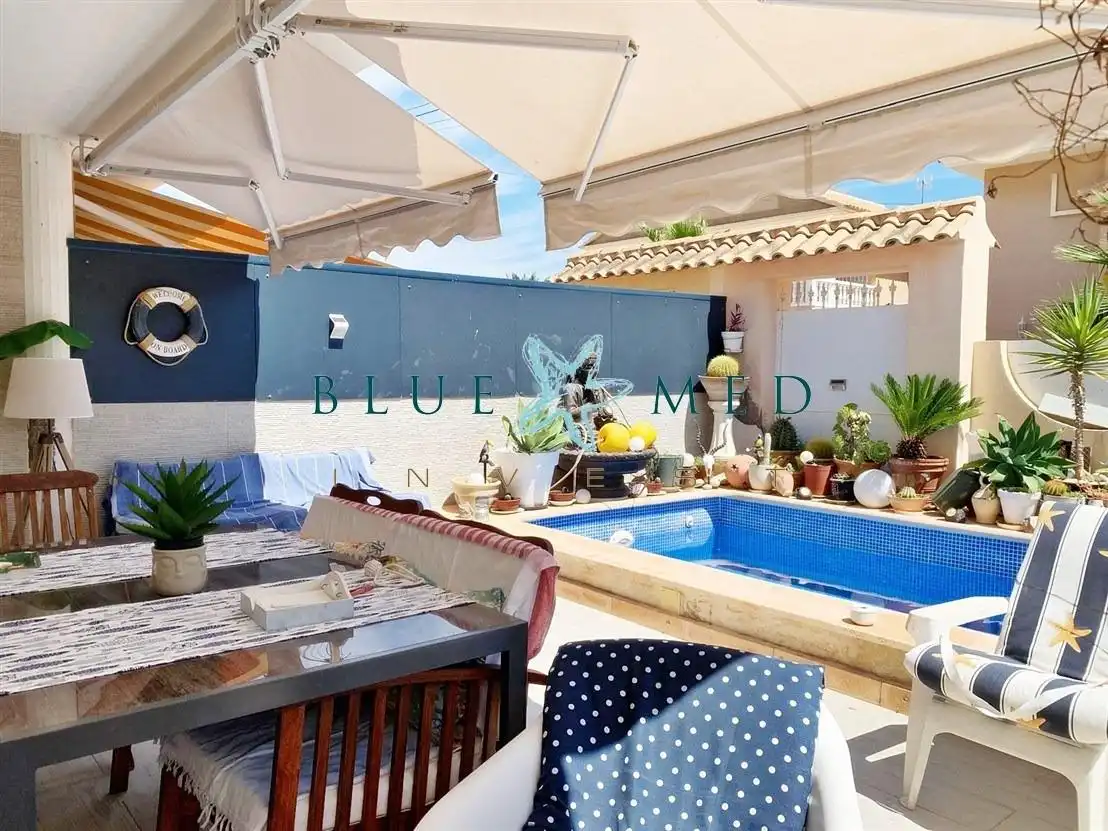 Exterior view of Duplexes for sale in Mazarrón  with Air Conditioner, Heating and Private garden