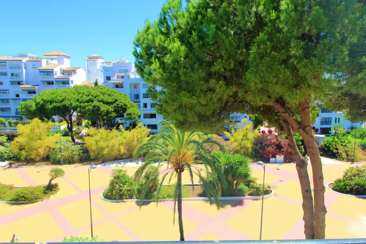 Vista exterior de Estudi en venda en Marbella amb Aire condicionat, Jardí privat i Terrassa