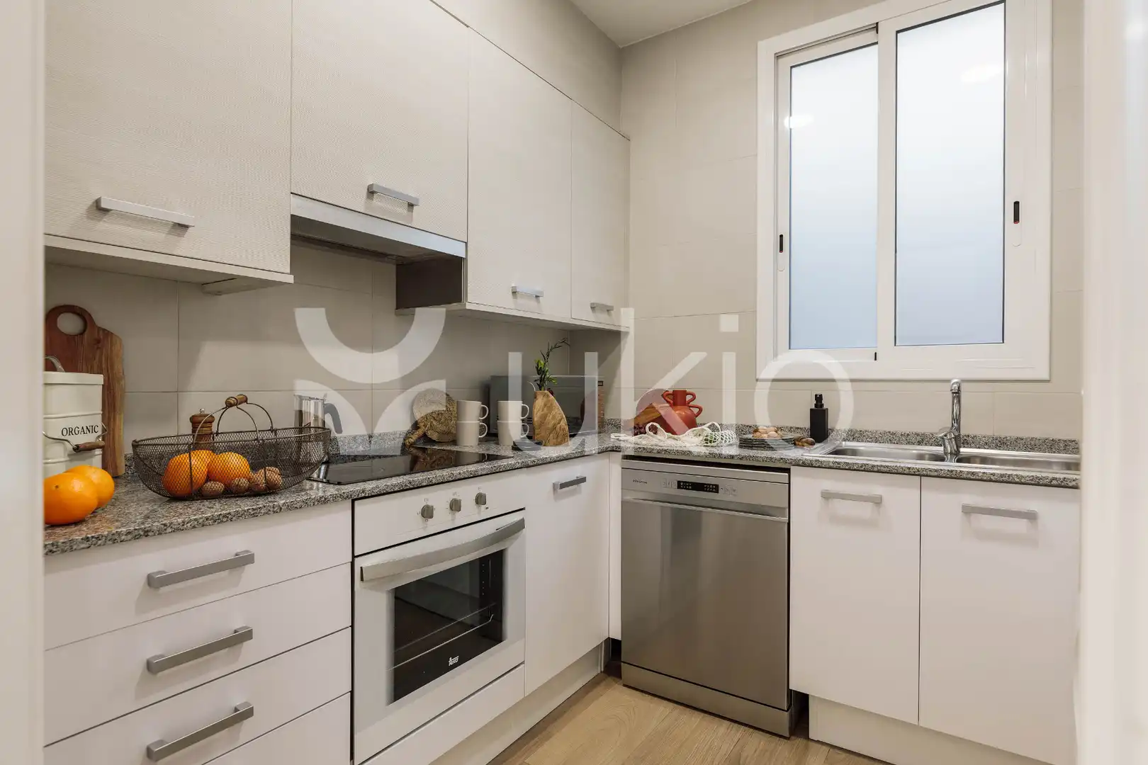 Kitchen of Apartments for rent in Barcelona  with Air Conditioner, Heating and Furnished