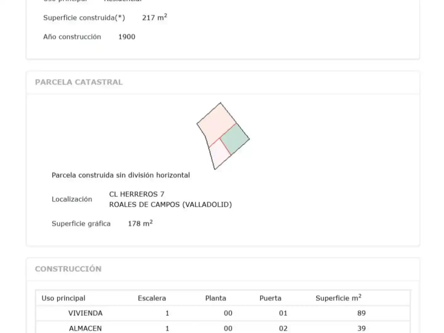 Casa adosada en venda en Roales de Campos amb Traster
