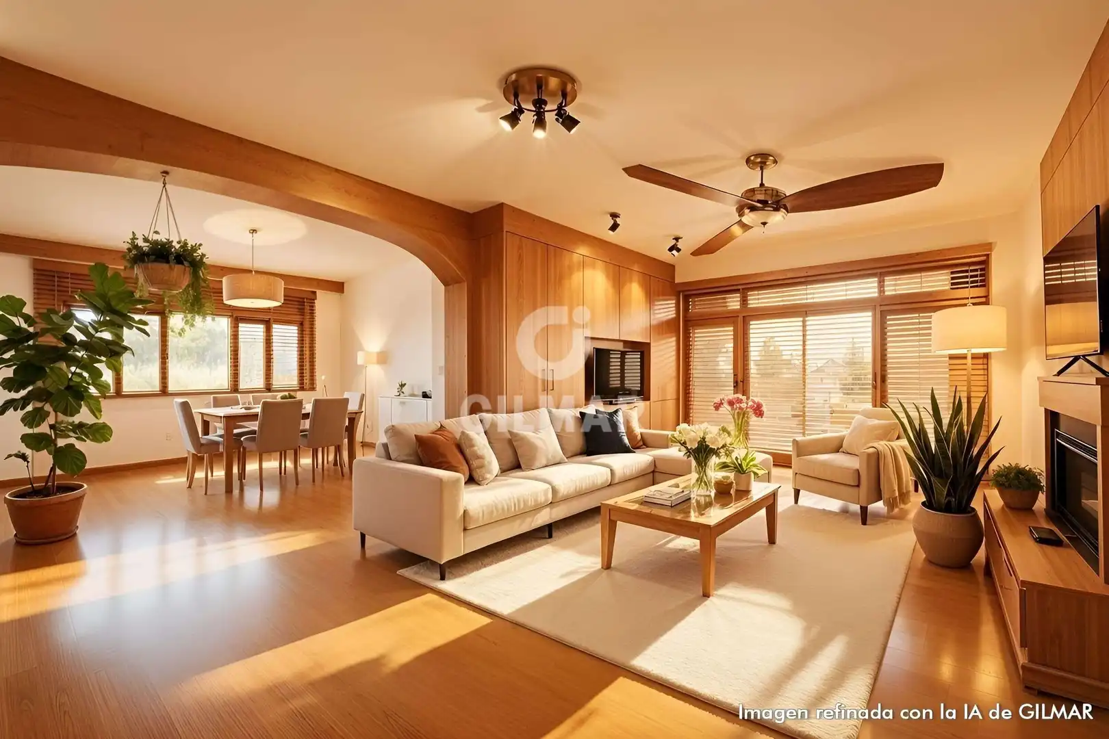 Sala de estar de Casa o chalet en venta en Pozuelo de Alarcón con Calefacción, Jardín privado y Piscina