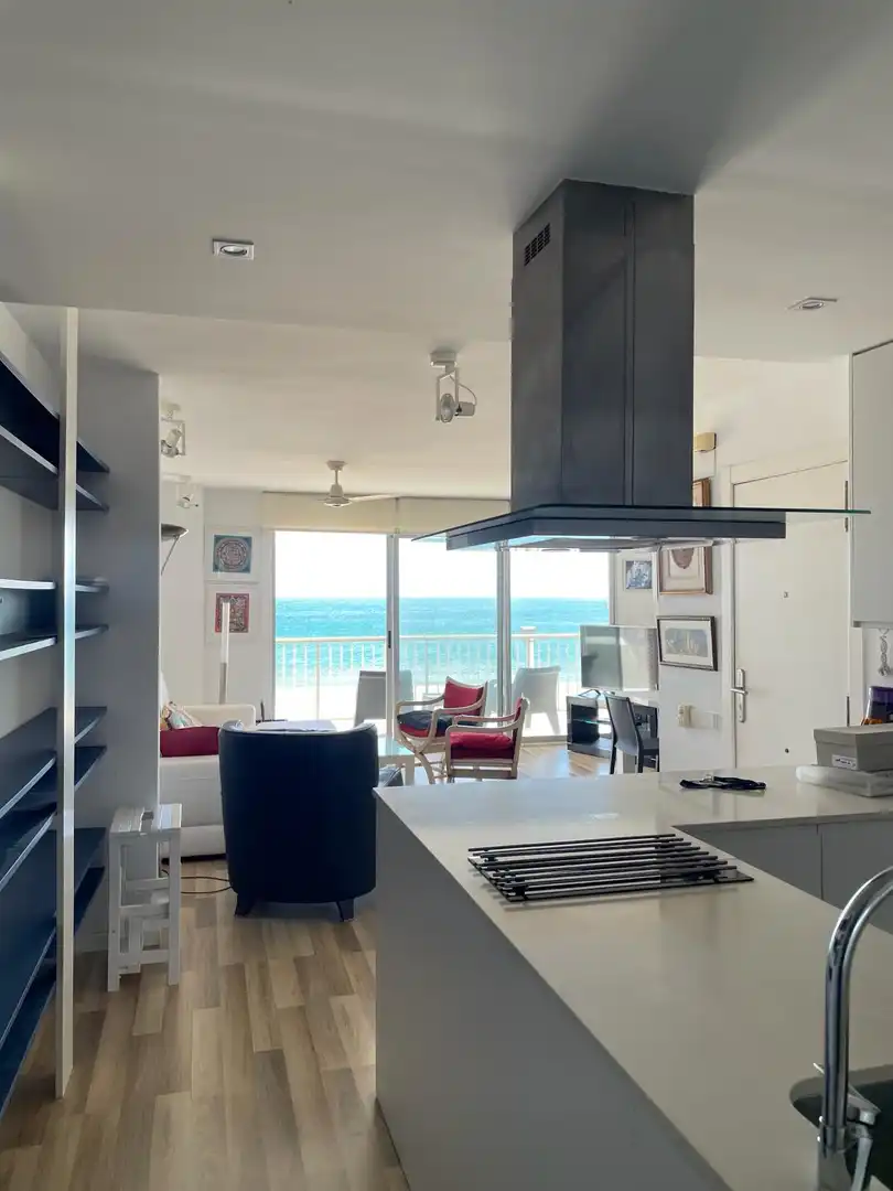 Sala de estar de Apartamento de alquiler en Cullera con Parquet, Terraza y Amueblado