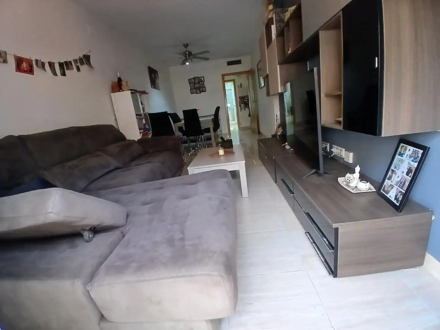 Sala de estar de Piso en venta en Deltebre con Terraza, Amueblado y Balcón