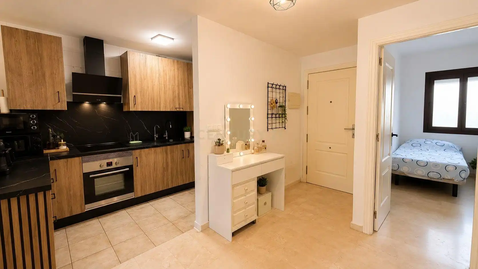 Cocina de Apartamento en venta en Mijas con Jardín privado, Trastero y Piscina comunitaria
