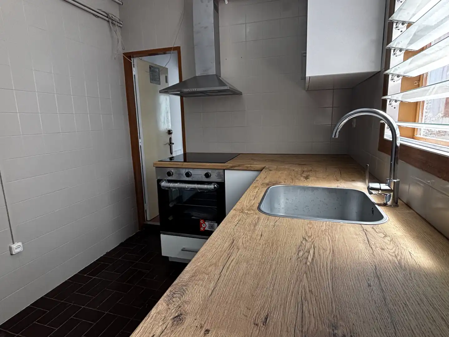 Kitchen of Flat for sale in Terrassa  with Heating, Parquet flooring and Terrace