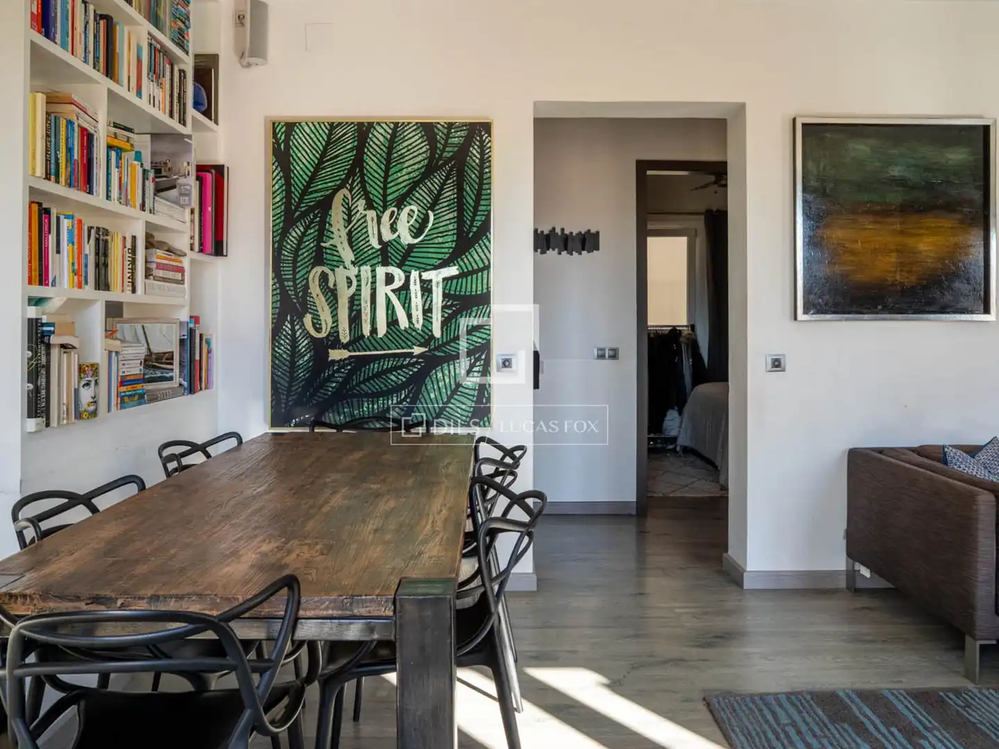 Dining room of Flat for rent in  Palma de Mallorca  with Air Conditioner, Heating and Parquet flooring