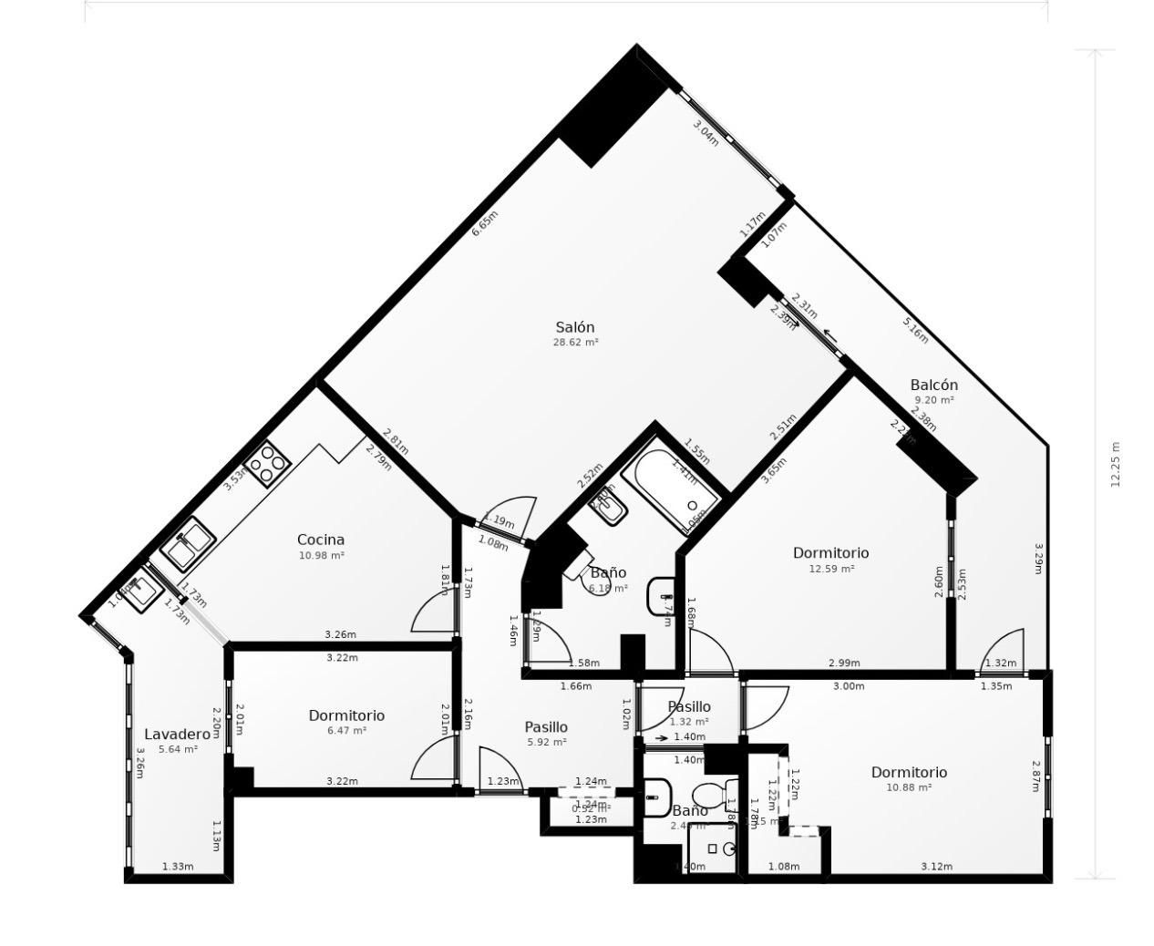 Flat for sale in Gandia  with Air Conditioner, Terrace and Balcony