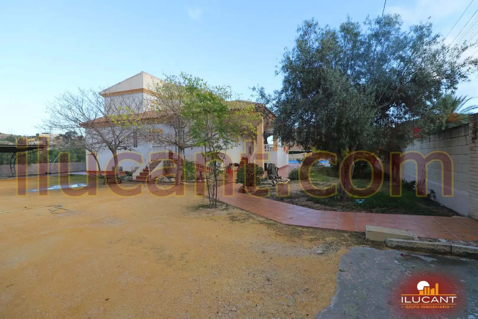 Vista exterior de Casa o chalet en venta en Mutxamel con Aire acondicionado, Jardín privado y Terraza