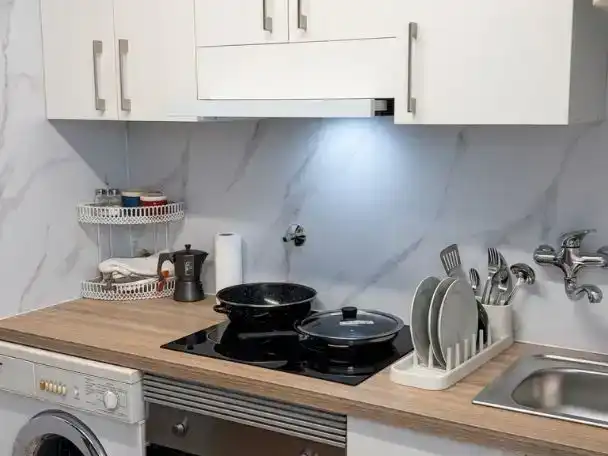 Küche von Wohnung zur Miete in  Zaragoza Capital mit Balkon
