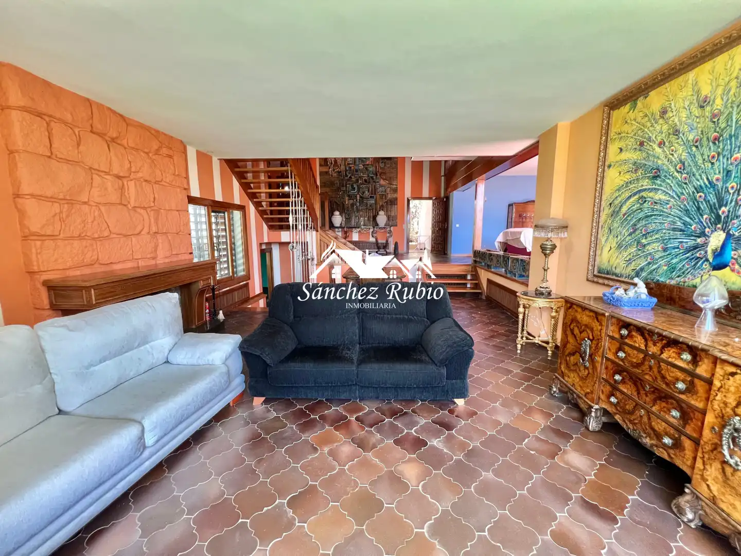Living room of Houses for sale in Torrelodones  with Heating, Private garden and Parquet flooring