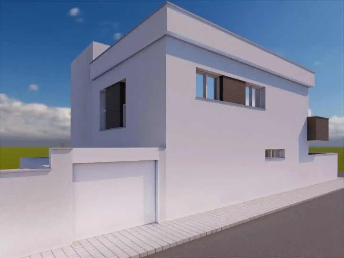 Vista exterior de Pis en venda en Churriana de la Vega amb Jardí privat, Parquet i Piscina