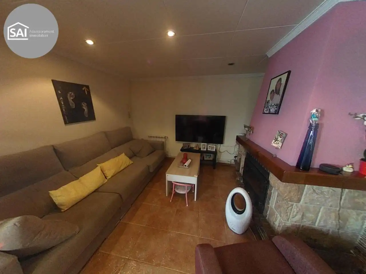 Sala d'estar de Casa o xalet en venda en Sabadell amb Aire condicionat, Calefacció i Terrassa