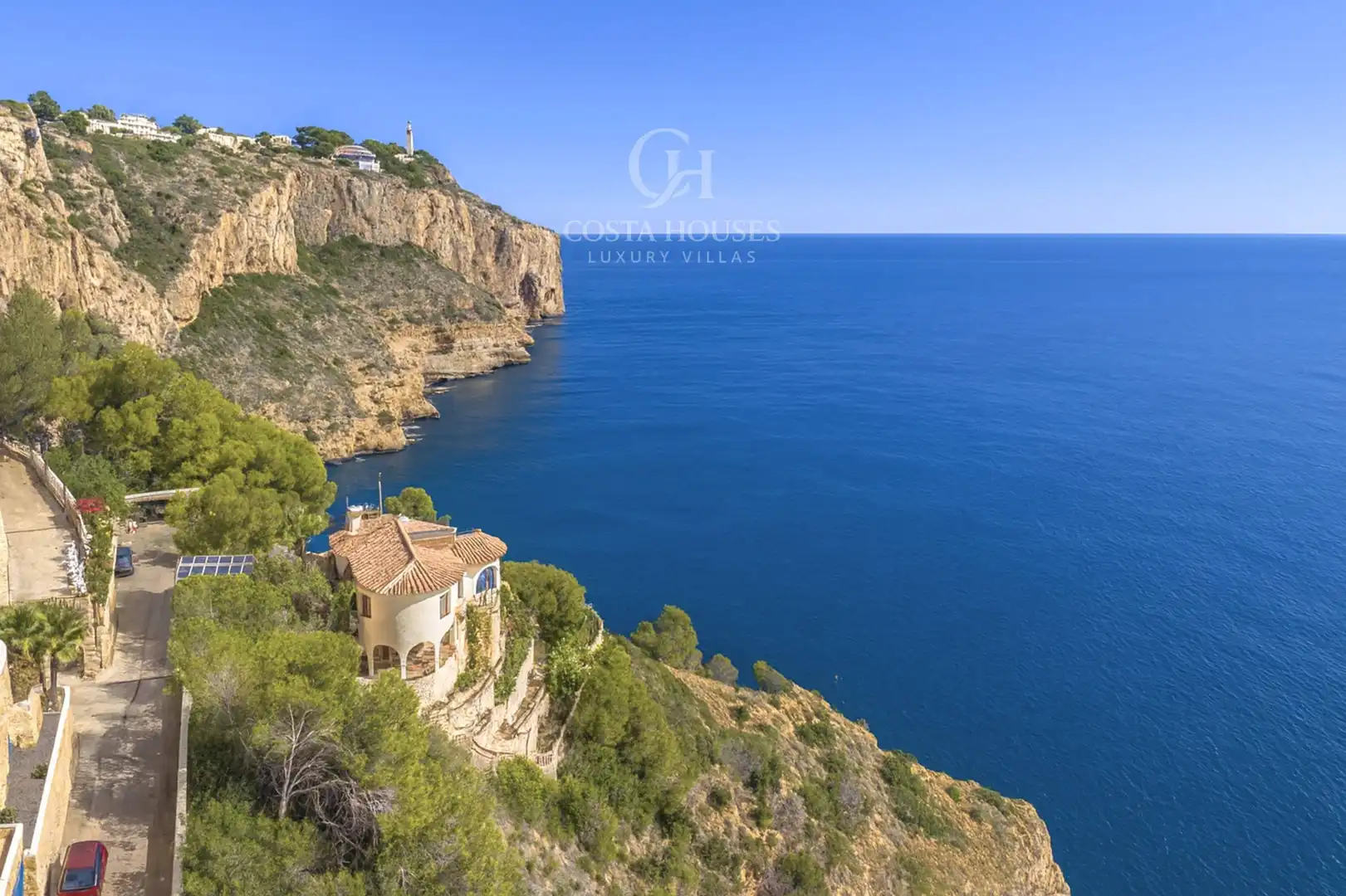 Außenansicht von Haus oder Chalet zum Verkauf in Jávea / Xàbia mit Klimaanlage, Privatgarten und Terrasse