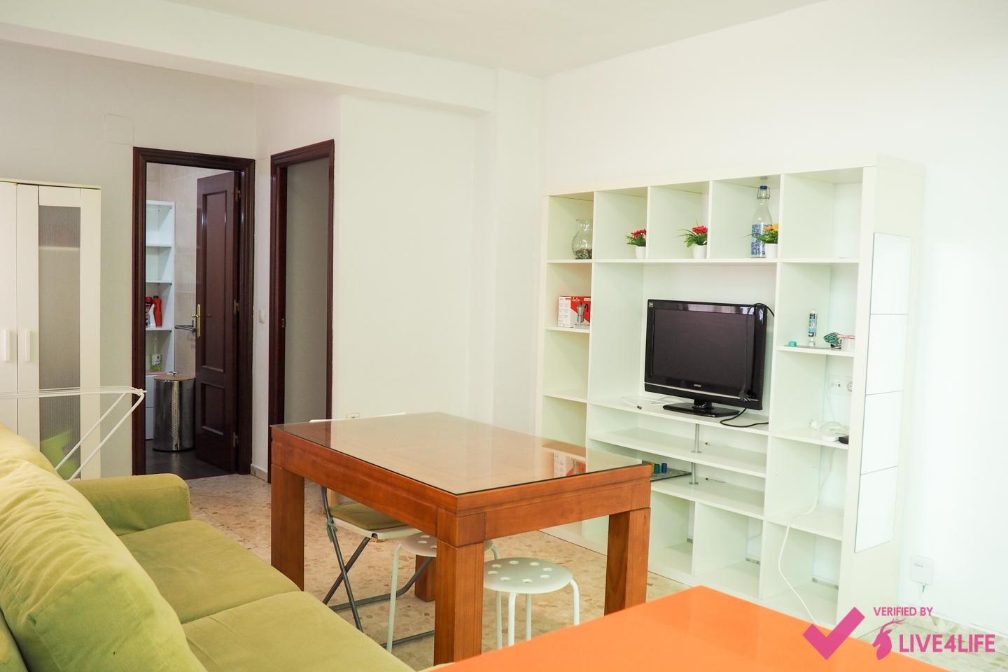 Sala d'estar de Planta baixa de lloguer en  Sevilla Capital amb Aire condicionat, Calefacció i Moblat