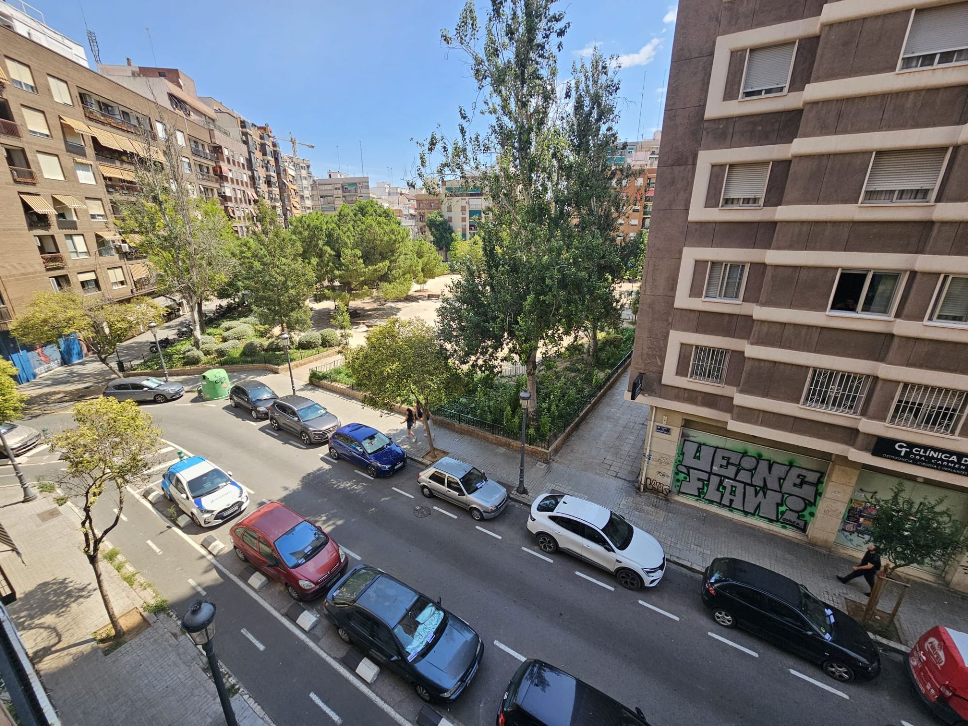 Vista exterior de Piso de alquiler en  Valencia Capital con Aire acondicionado y Calefacción