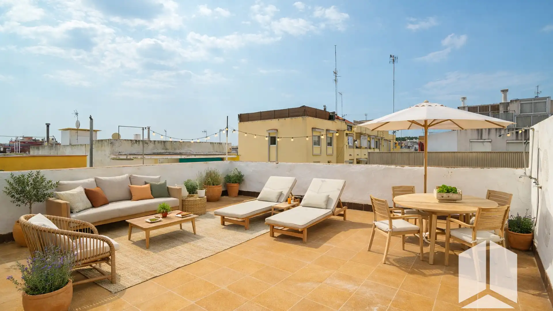 Terraza de Casa adosada en venta en Castelldefels con Terraza