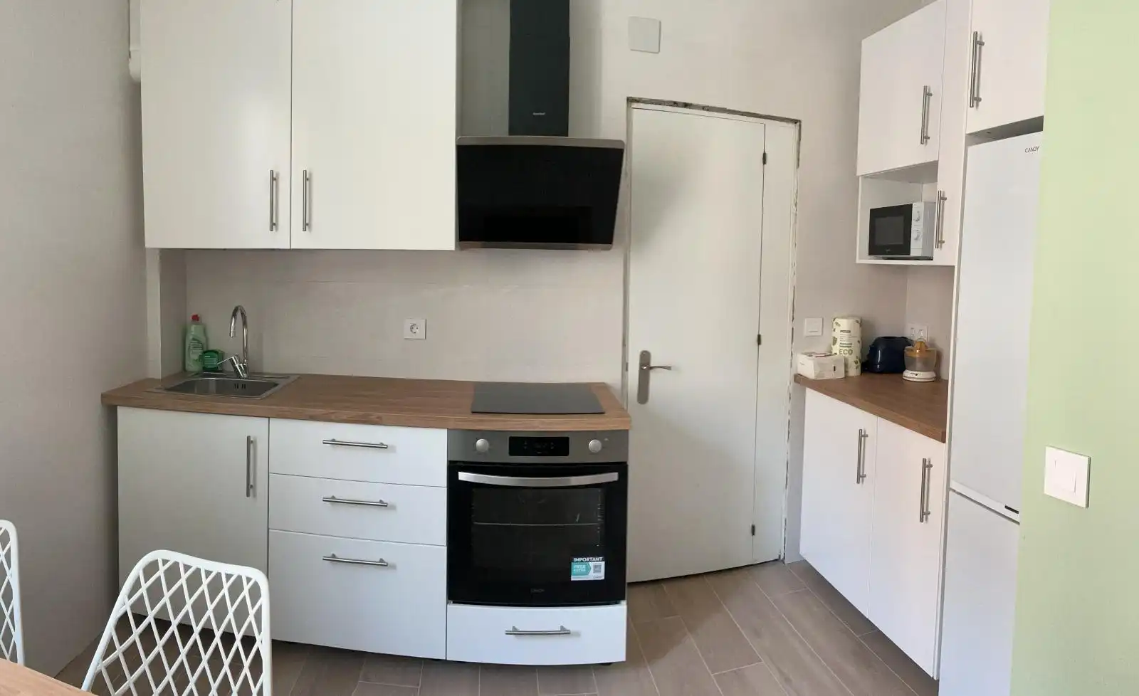 Kitchen of Flat for rent in Bilbao   with Heating, Furnished and Balcony