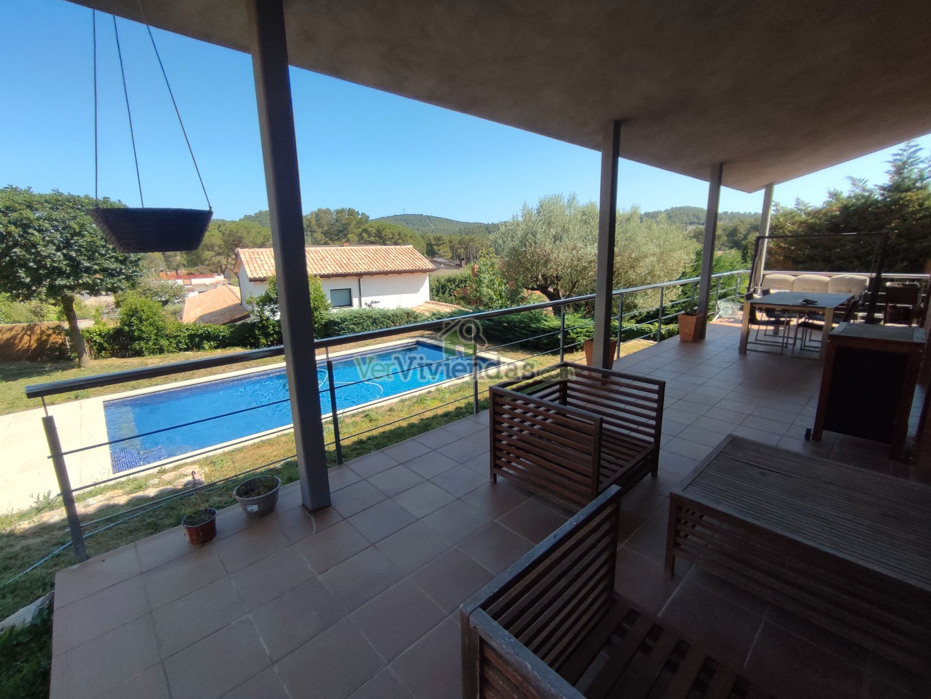 Terrace of House or chalet for sale in Begues  with Heating, Private garden and Parquet flooring