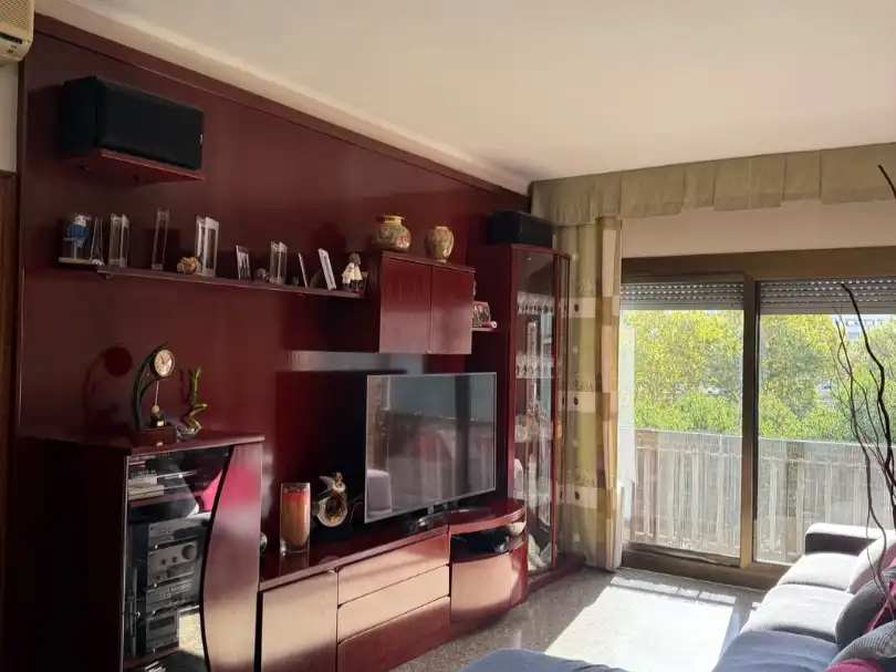 Sala d'estar de Pis en venda en Badalona amb Aire condicionat, Terrassa i Balcó